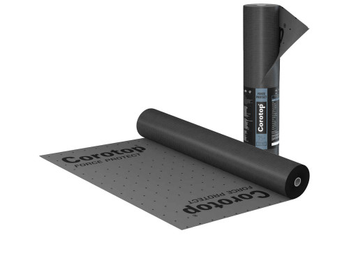 Купити тришарову покрівельну мембрану Corotop Force Protect 235 г/м² (1,5×50 м, 75 м²), без проклейки стиків — преміальний вітро‑ та гідрозахист даху | Польща | Plivki.com