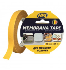 Двостороння стрічка MEMBRANA TAPE 15мм x 25м прозора