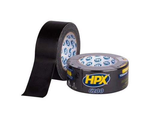 Армированная ремонтная лента HPX 6200 48 мм × 25 м (черная) — надежное временное и постоянное уплотнение за секунды Армированная ремонтная лента HPX 6200 48 мм × 25 м (черная) — надежное временное и постоянное уплотнение за секунды