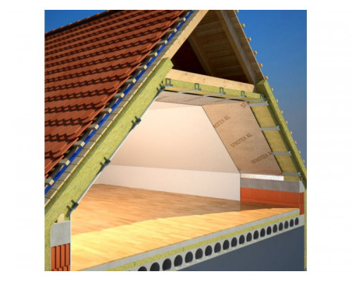 Фольгована пароізоляційна плівка Strotex AL 90 1,5х50 м Фольгована пароізоляційна плівка Strotex AL 90 1,5х50 м