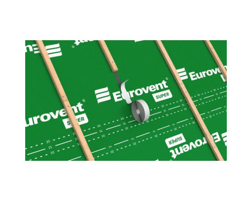 Eurovent Butyl Pro двостороння бутилова клейка стрічка під контробрешітку Eurovent Butyl Pro двостороння бутилова клейка стрічка під контробрешітку