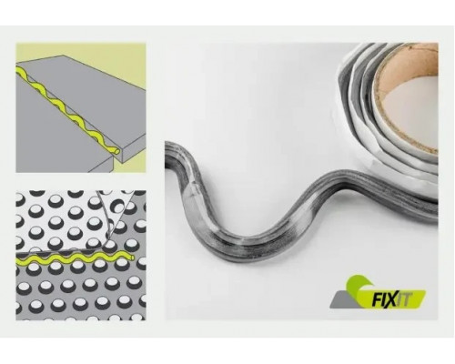 Шнур гидроизоляционный бутиловый FIXIT Б-2 10мм х 6м: