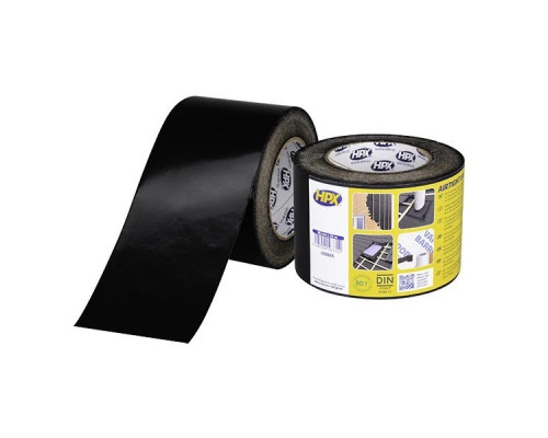 Стрічка HPX AIRTIGHT UV 90 мм × 25 м (чорна) — ультрафіолетостійке ущільнення для критичних зовнішніх стиків | Plivki.com Стрічка HPX AIRTIGHT UV 90 мм × 25 м (чорна) — ультрафіолетостійке ущільнення для критичних зовнішніх стиків | Plivki.com