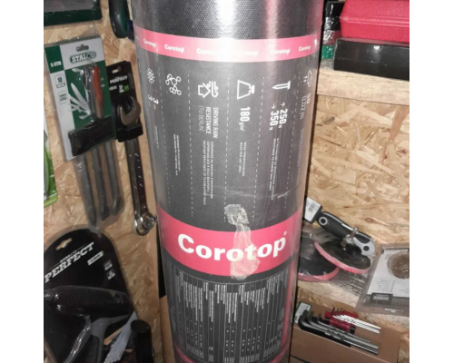 Купити супердифузійну мембрану Corotop Red Strong 180 г/м² (1,5×50 м, 75 м²), без проклейки стиків — професійний вітро- та гідрозахист даху | Польща | Plivki.com Купити супердифузійну мембрану Corotop Red Strong 180 г/м² (1,5×50 м, 75 м²), без проклейки стиків — професійний вітро- та гідрозахист даху | Польща | Plivki.com
