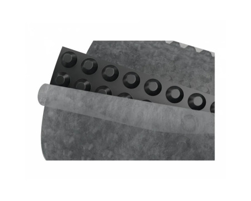 Профільована мембрана Dr.Drain DL8 Geo 200 2×20 м (40 м²) — гідроізоляція фундаменту, підвалу, цоколя Профільована мембрана Dr.Drain DL8 Geo 200 2×20 м (40 м²) — гідроізоляція фундаменту, підвалу, цоколя