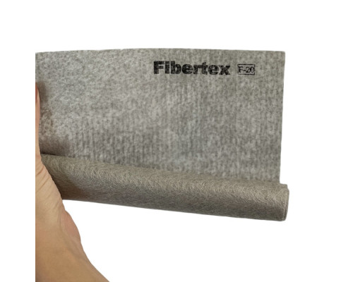 FIBERTEX F-20 100 г/м² — термооброблений геотекстиль, сірий, 5×20 м (100 м²)