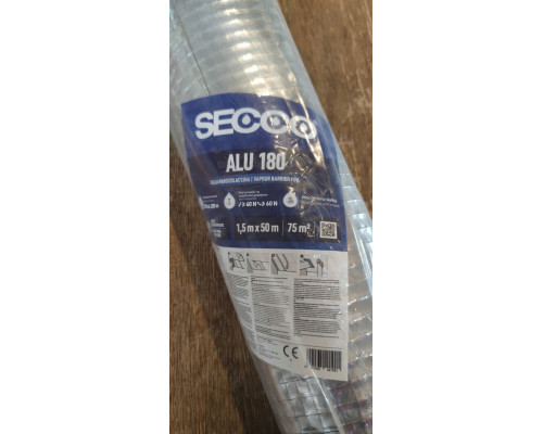 Пароізоляційна Плівка Армована SECCO ALU 180 г/м² з Алюмінієвим Напиленням (75 м², Польща): Максимальний Захист та Енергоефективність